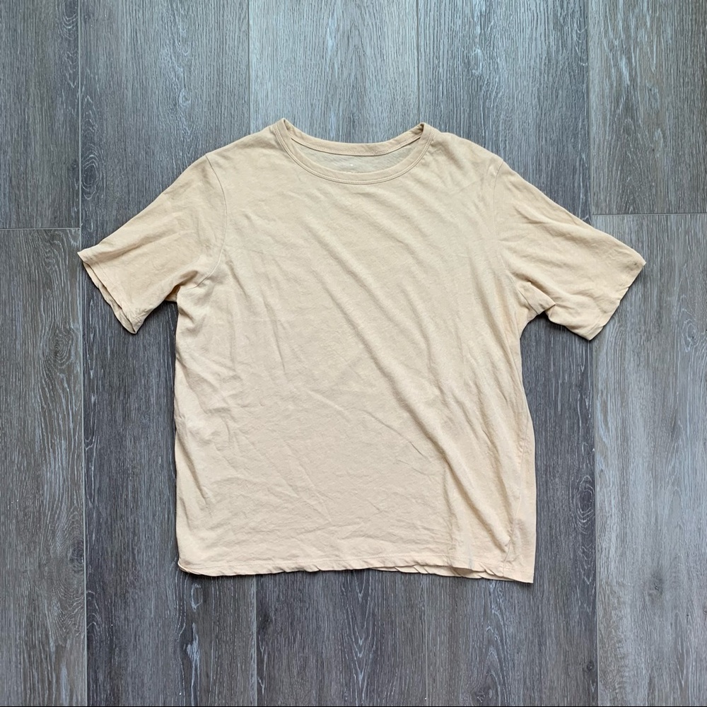 Everlane The Air Oversized Crew Tee in Cashew (XS)
